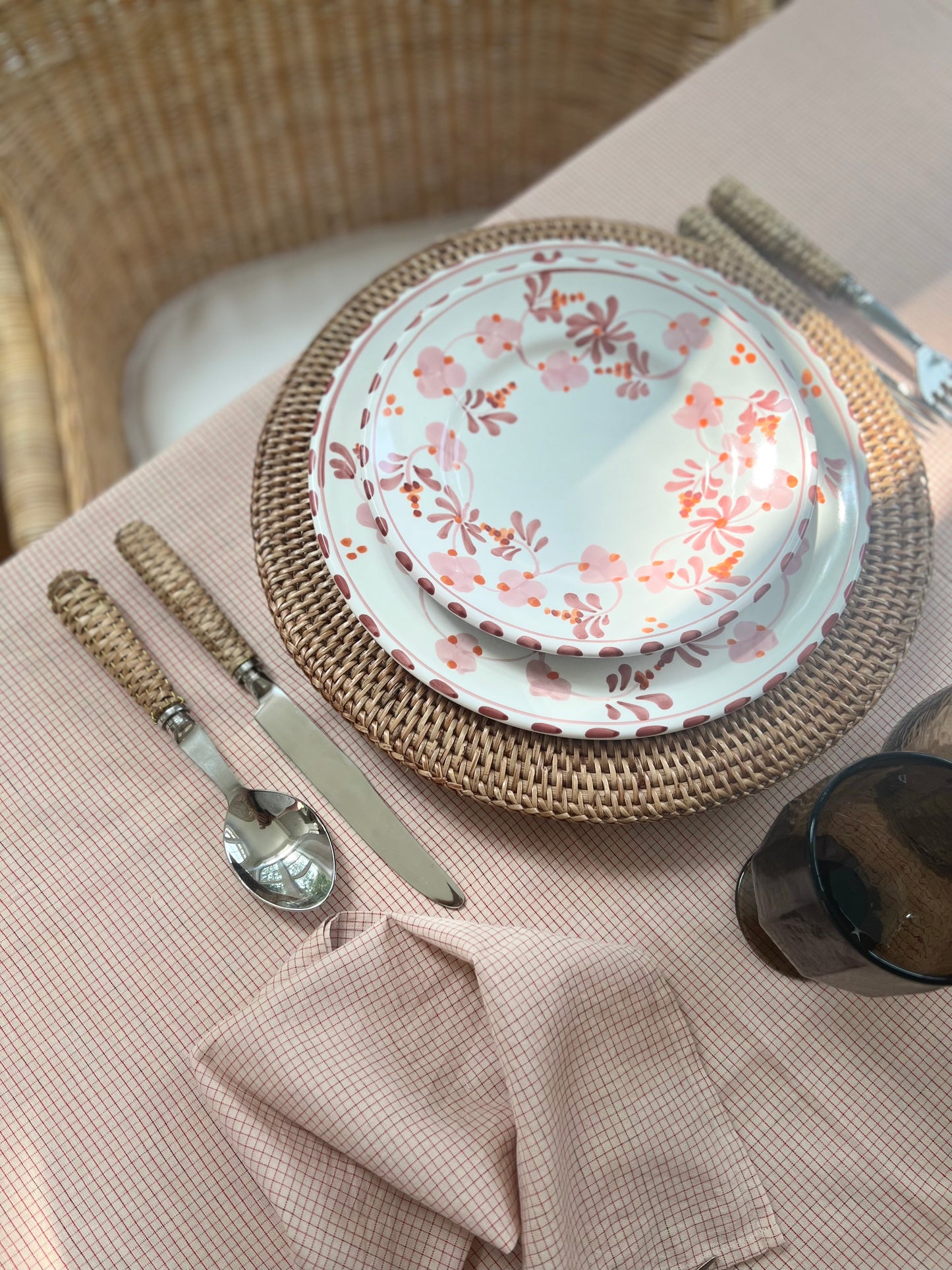 Spring Salad Plate Pink