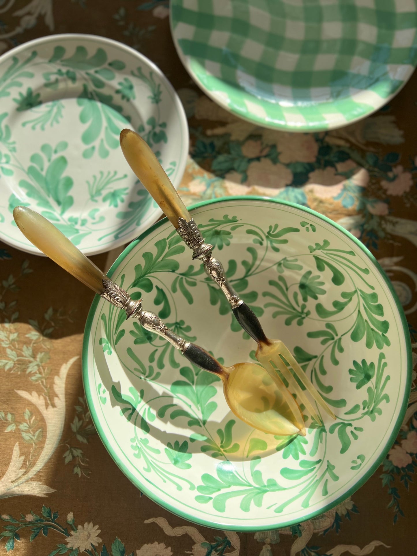 Flora Salad Bowl Green (Small)