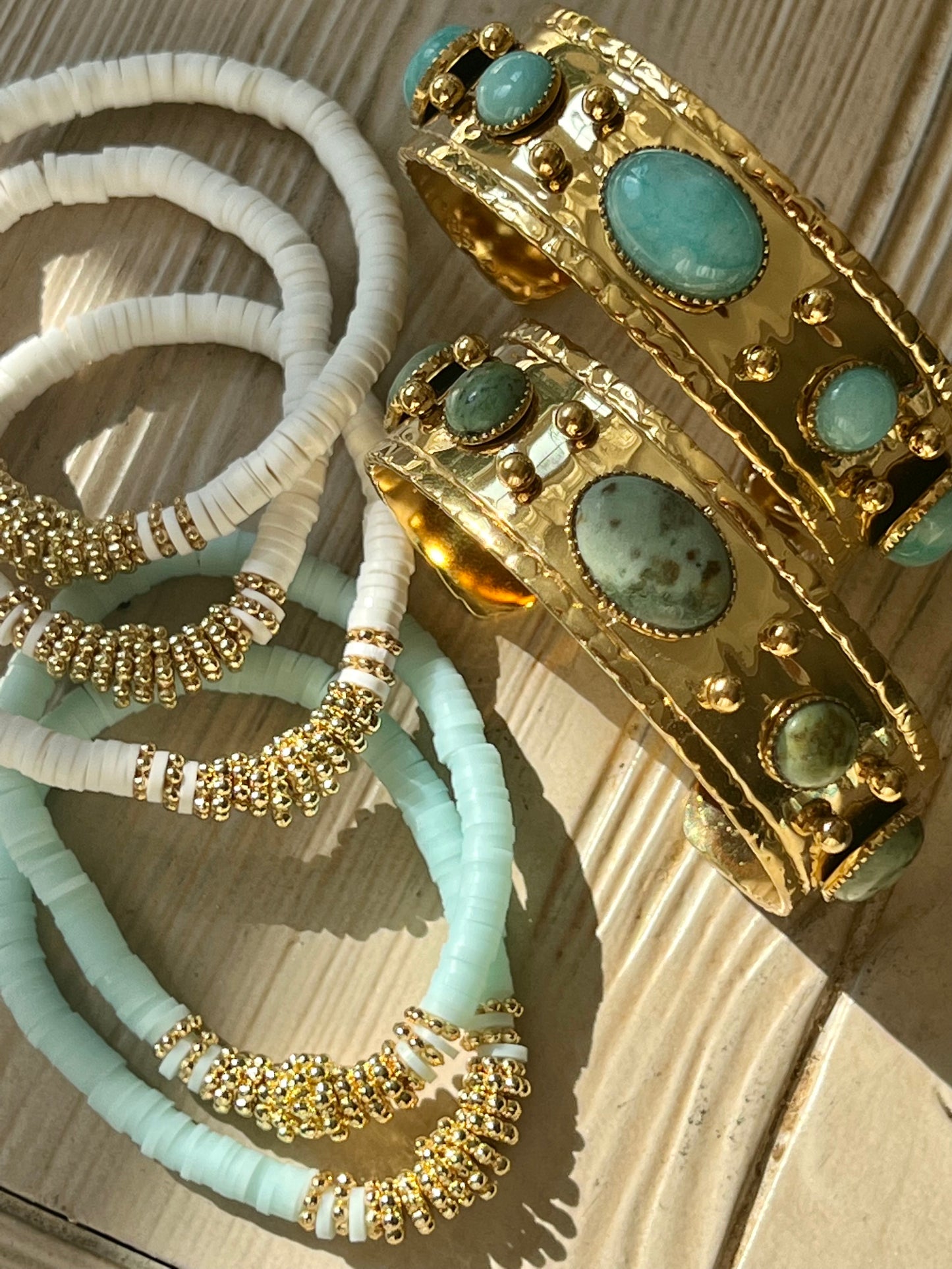 African Turquoise Cuff "LOVELY"
