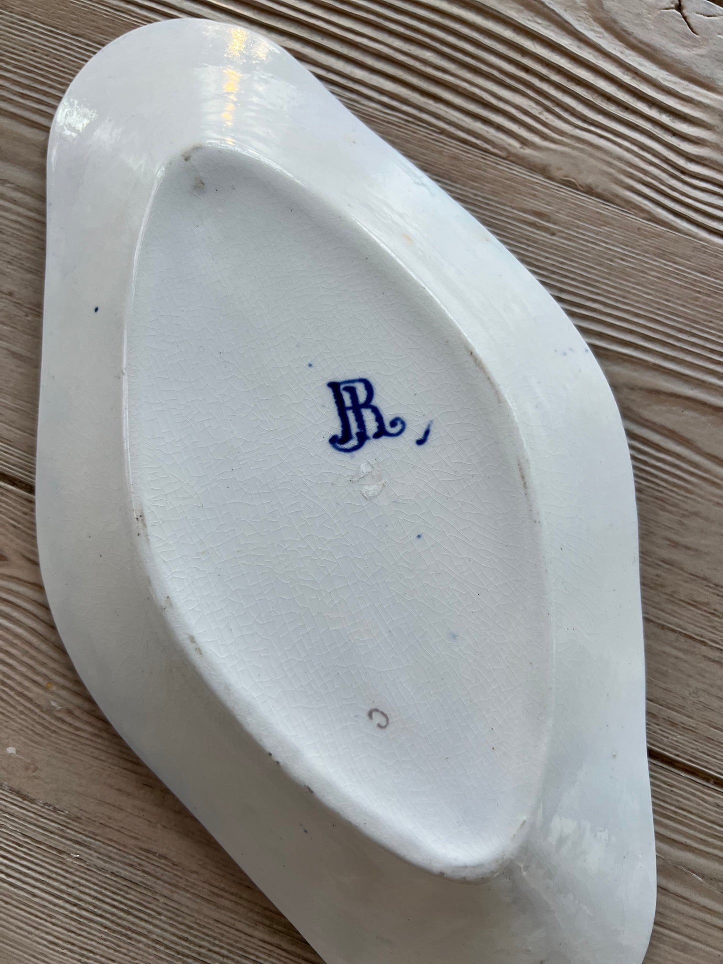 Blue and White French Porcelain Trinket Dish