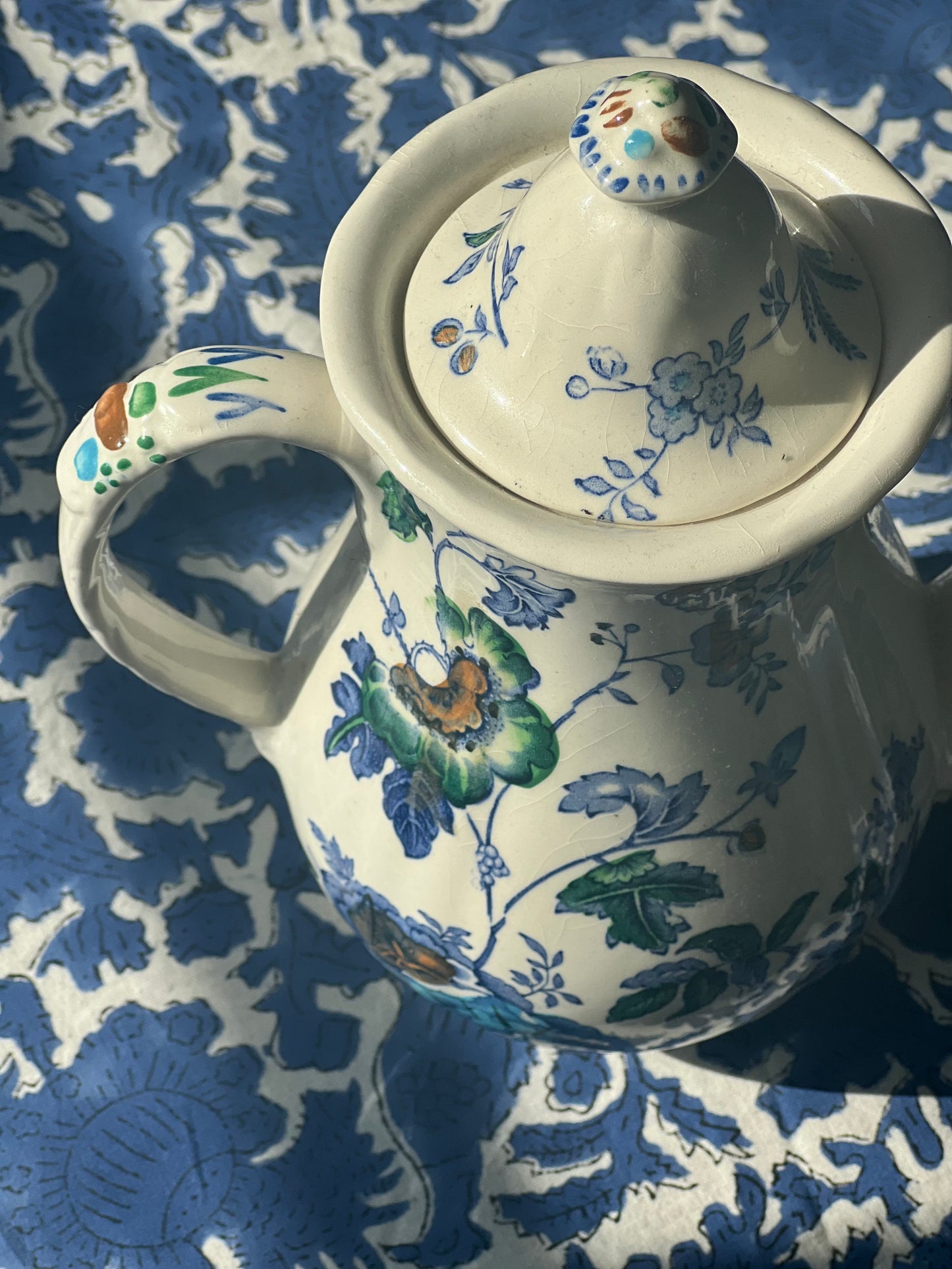 Vintage Ironstone Teapot Mason’s “Belvedere”