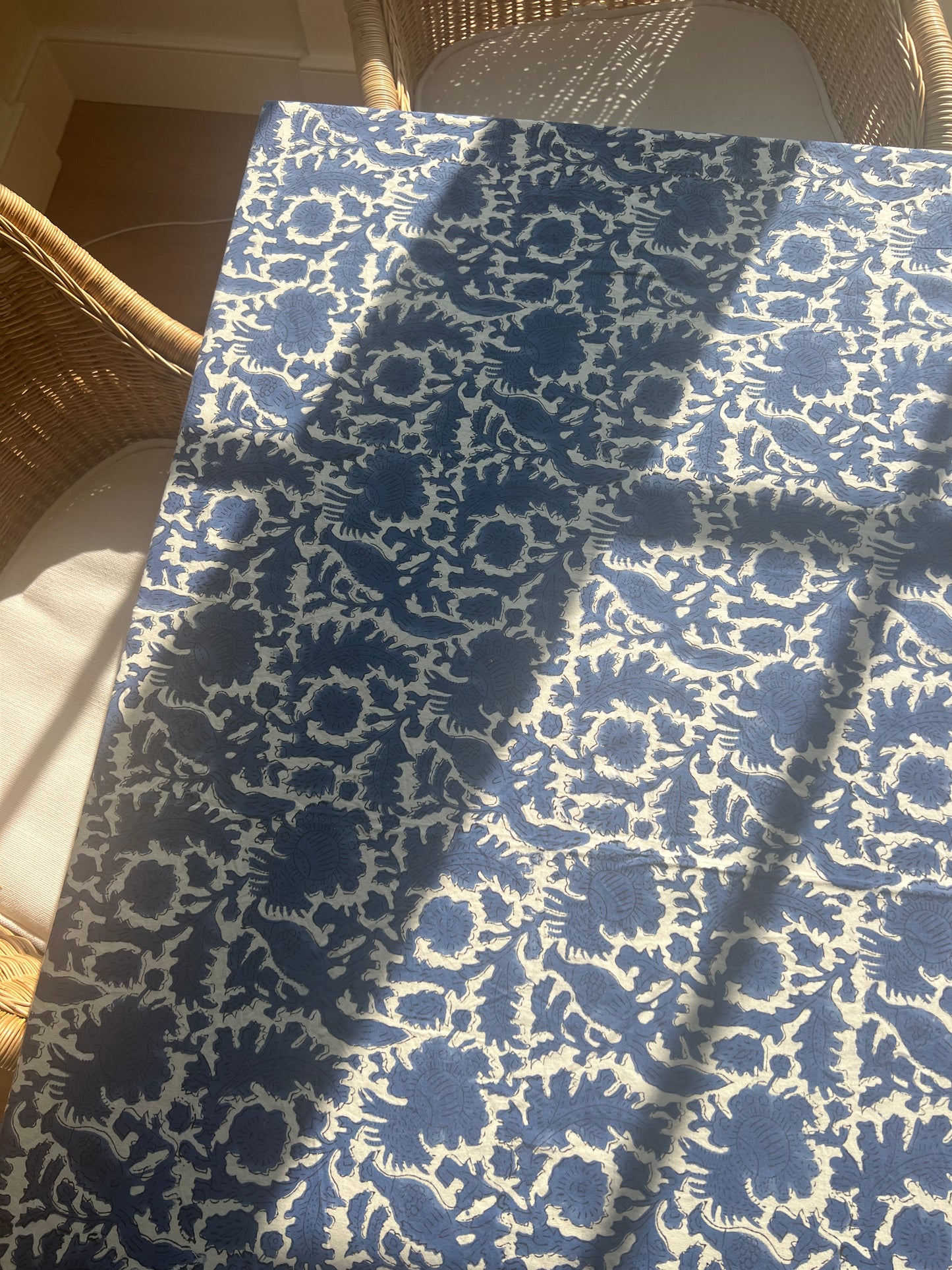 Indigo Pheasant Tablecloth (Large)