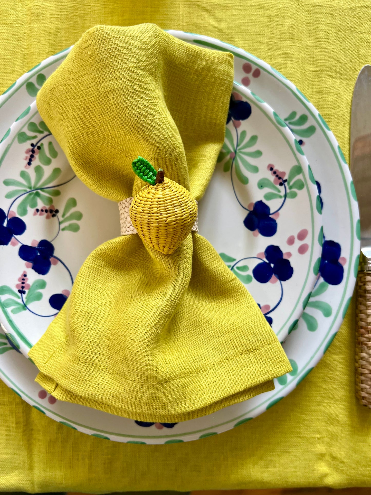 Lime Linen Napkins (set of 4)