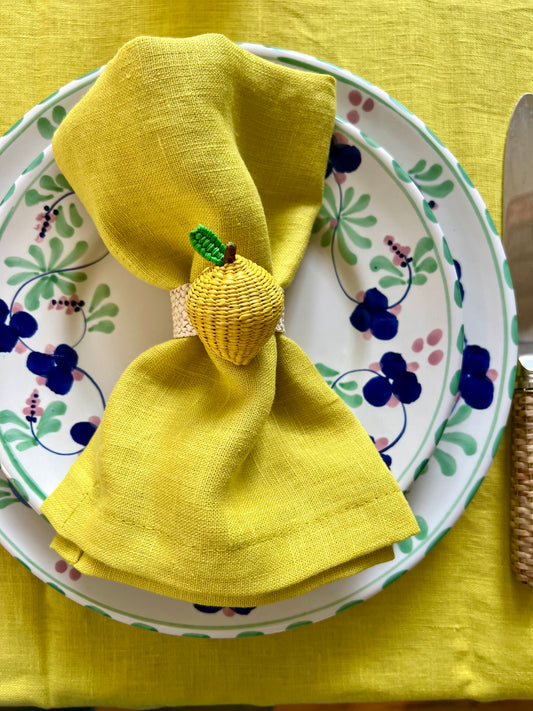 Lime Linen Napkins (set of 4)