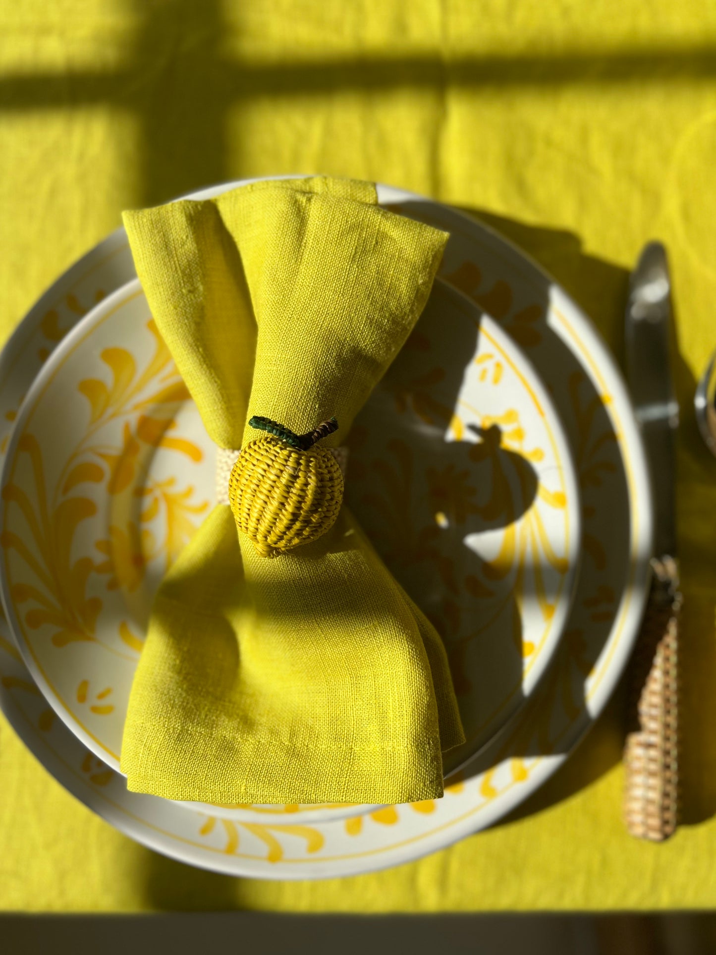 Lime Linen Napkins (set of 4)