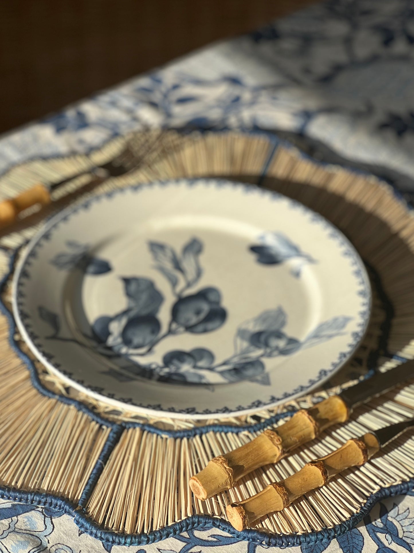 Woven Ink Blue Placemat