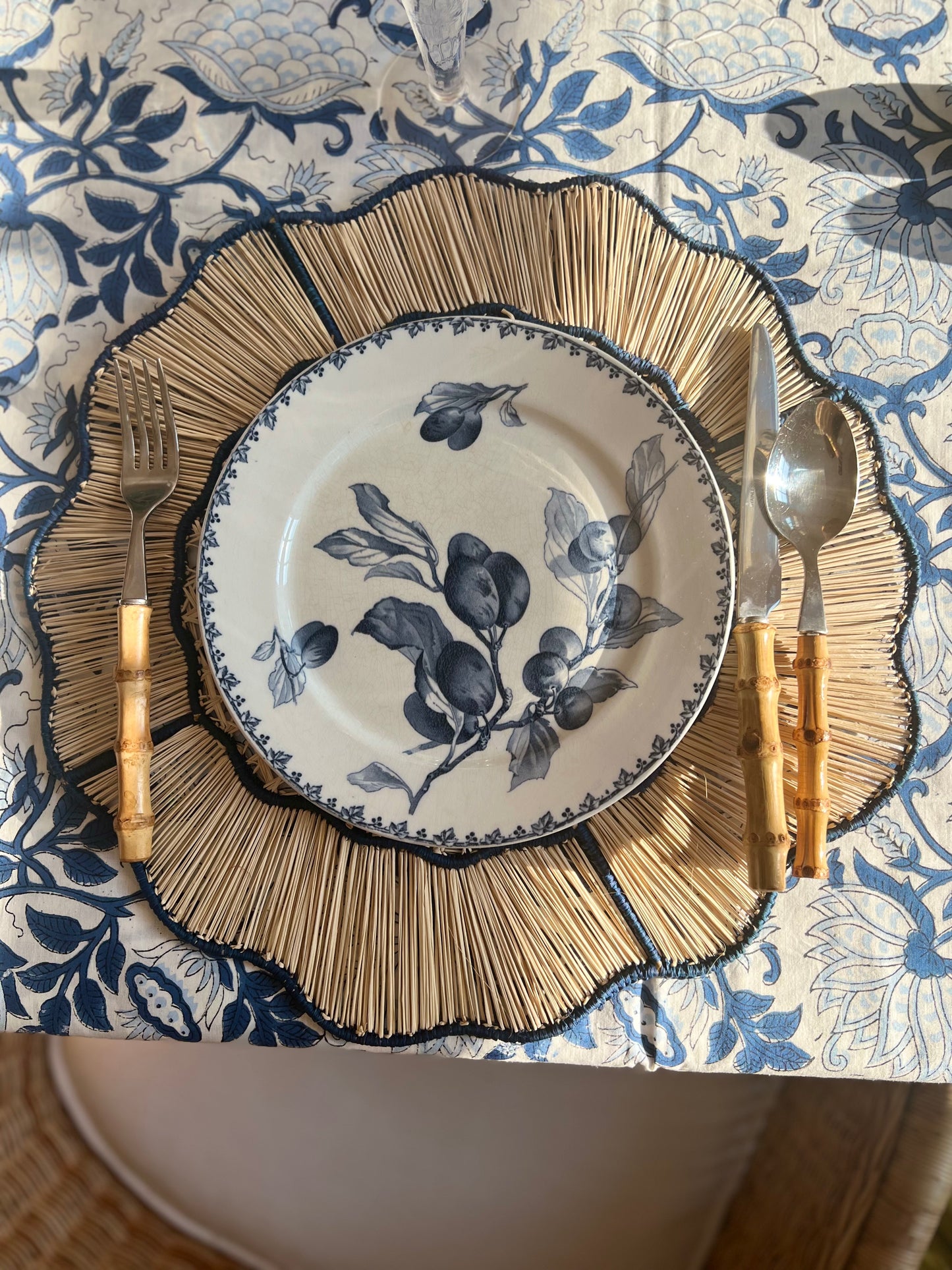 Woven Ink Blue Placemat