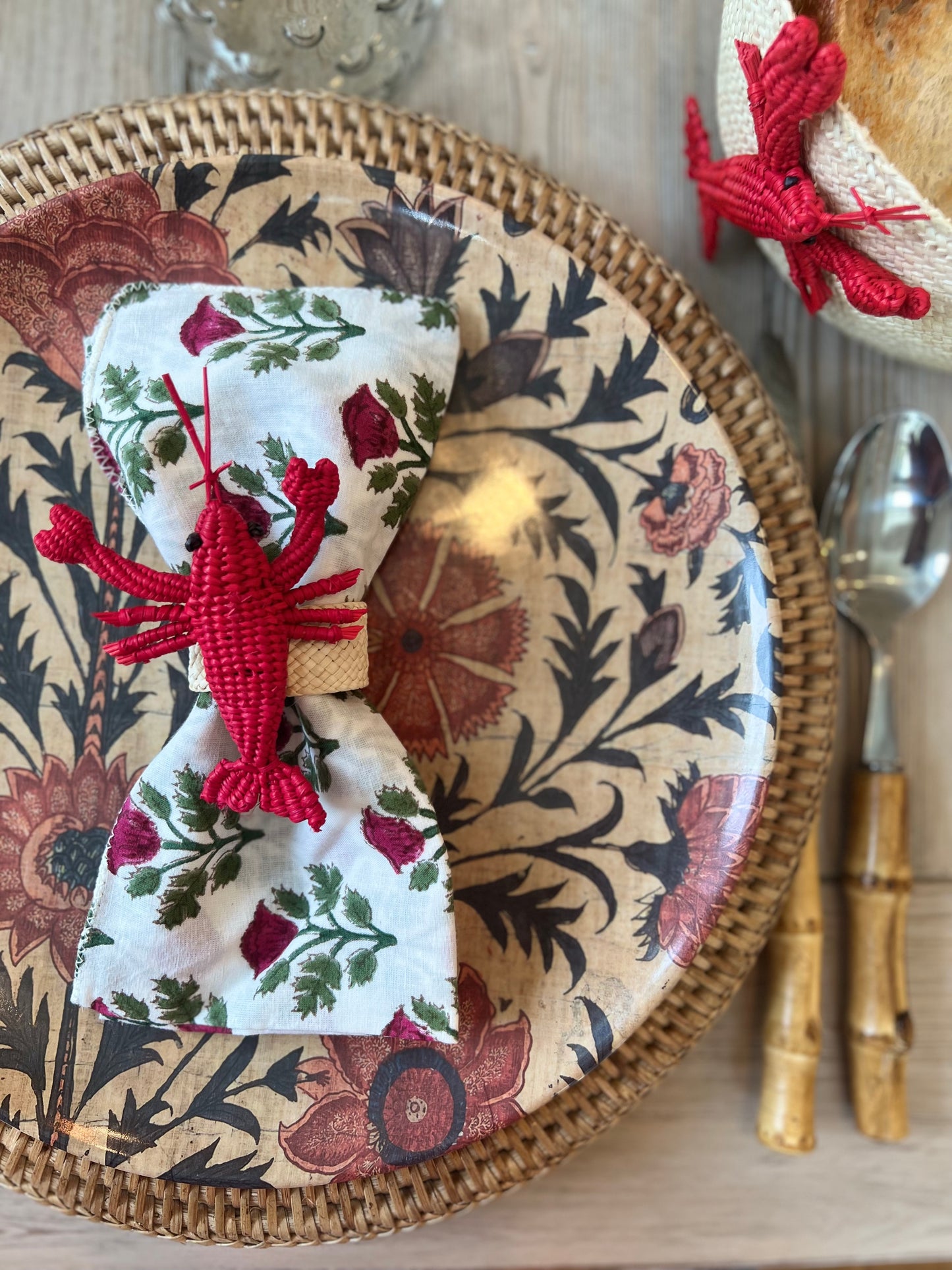 Lobster Raffia Basket