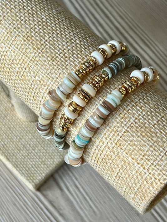 Green Mother of Pearl Bracelet