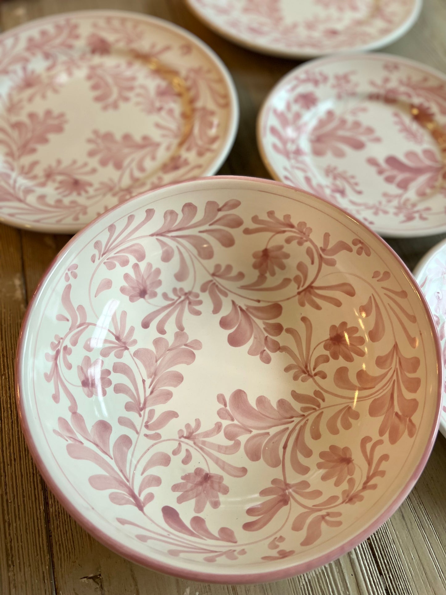 Flora Salad Bowl Pink (Small)