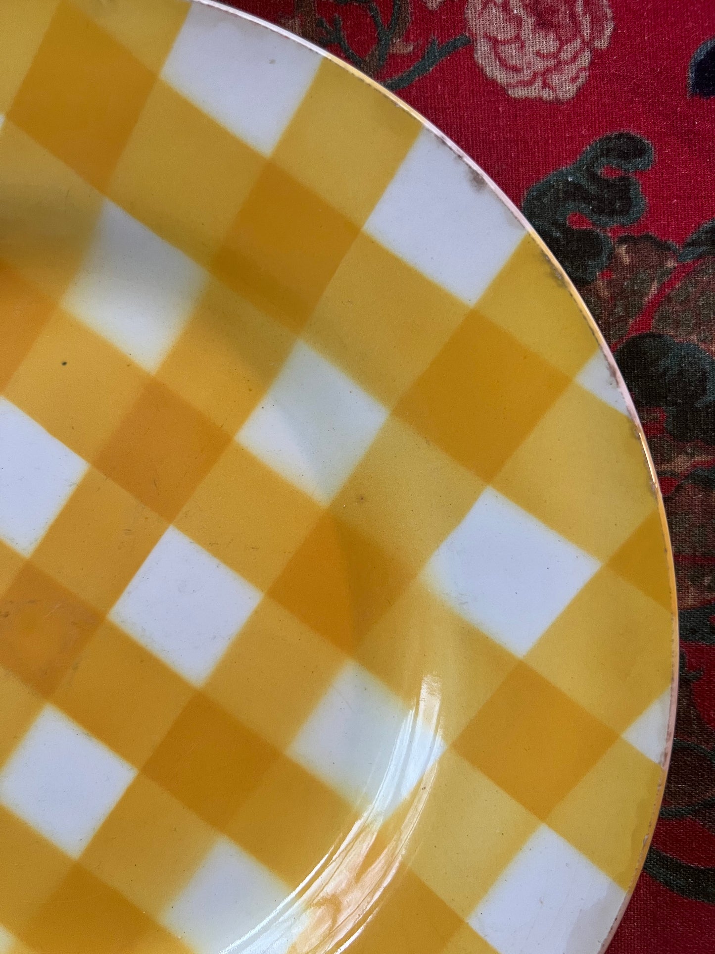 Set of 4 Vintage French Deep Plates