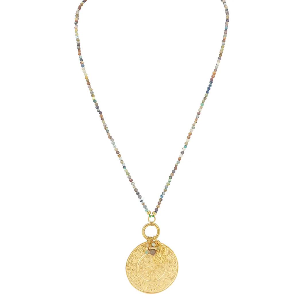 Chloé Long Necklace African Turquoise