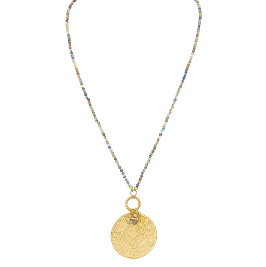Chloé Long Necklace African Turquoise
