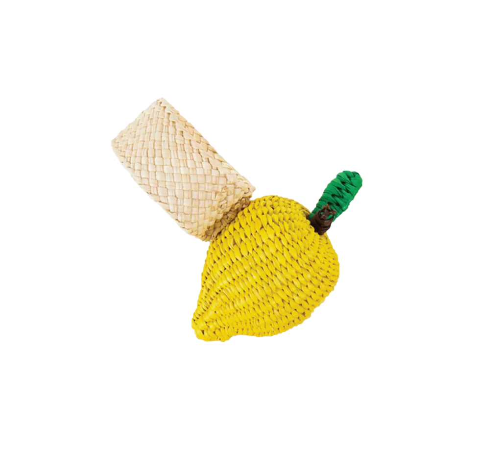 Lemon Raffia Napkin Ring