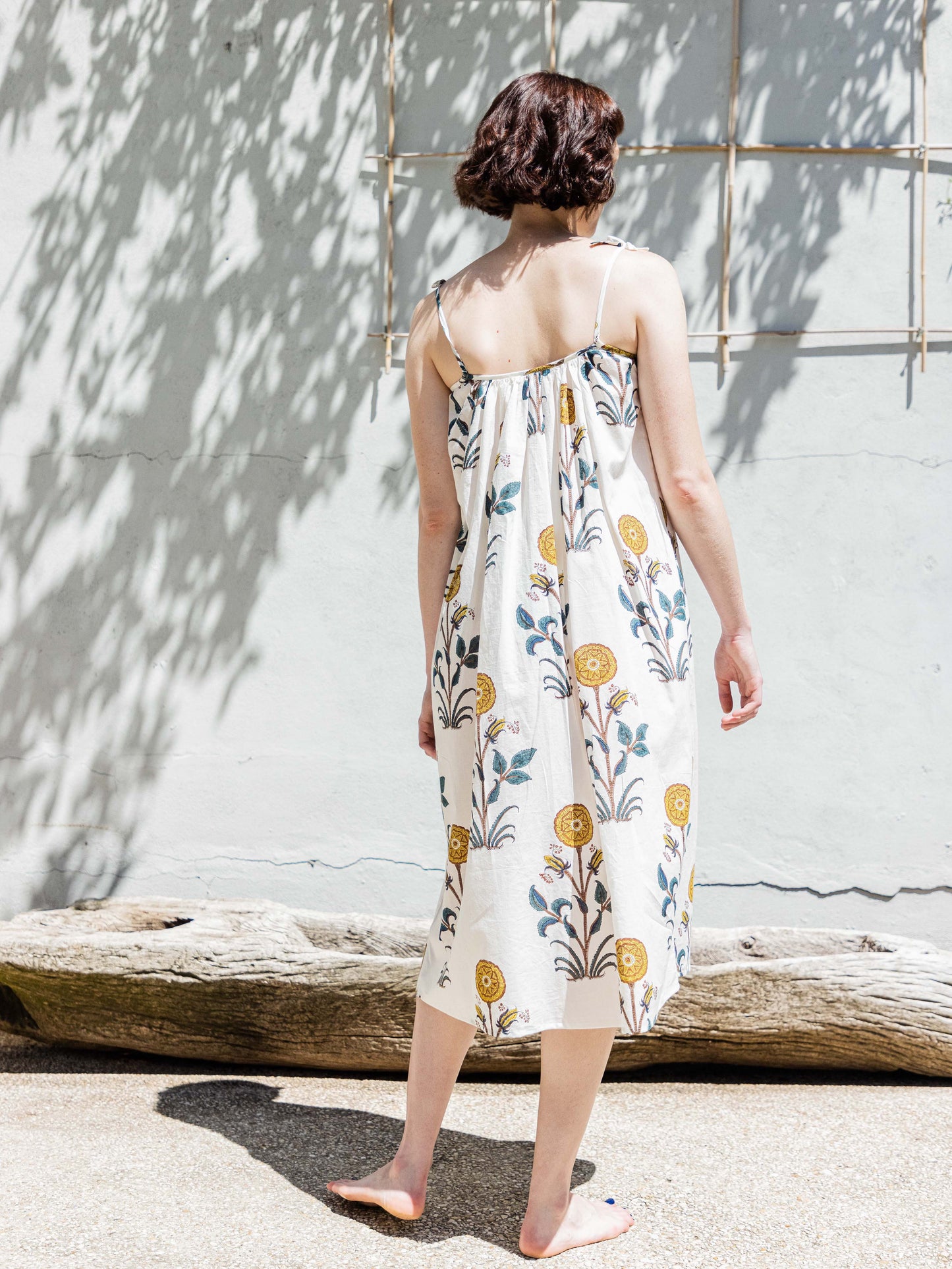 Yellow Hibiscus Dress