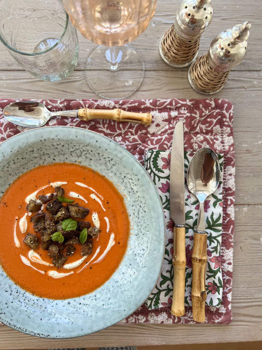 THE Summer Gazpacho that's going to impress your guests (with garlic cream)