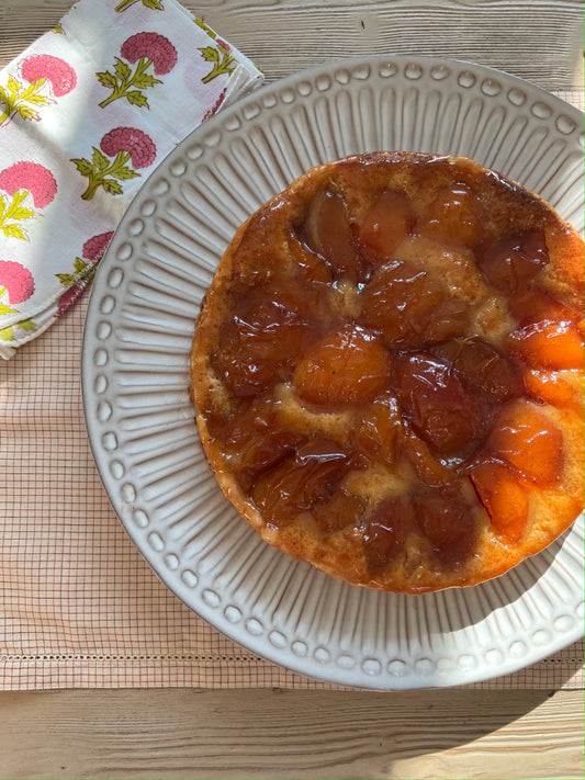 Summer Bliss: French Vanilla Poached Peach Pie