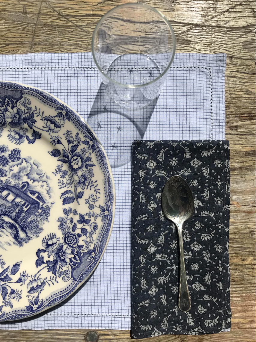 A journey to France and India : Table Linens by Scarlette Ateliers