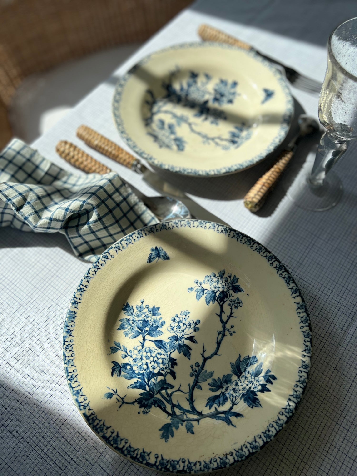 Antique French Dinnerware, Glassware, and Tableware