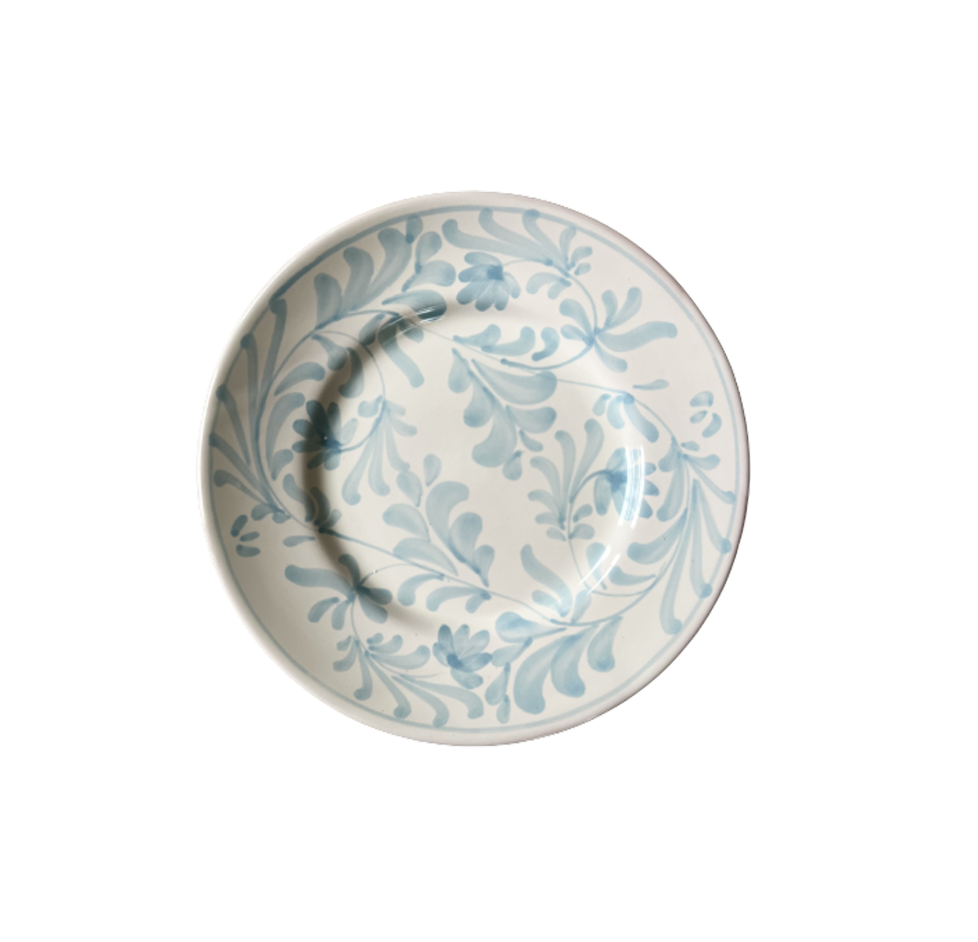 Flora Salad Plate Azure Blue