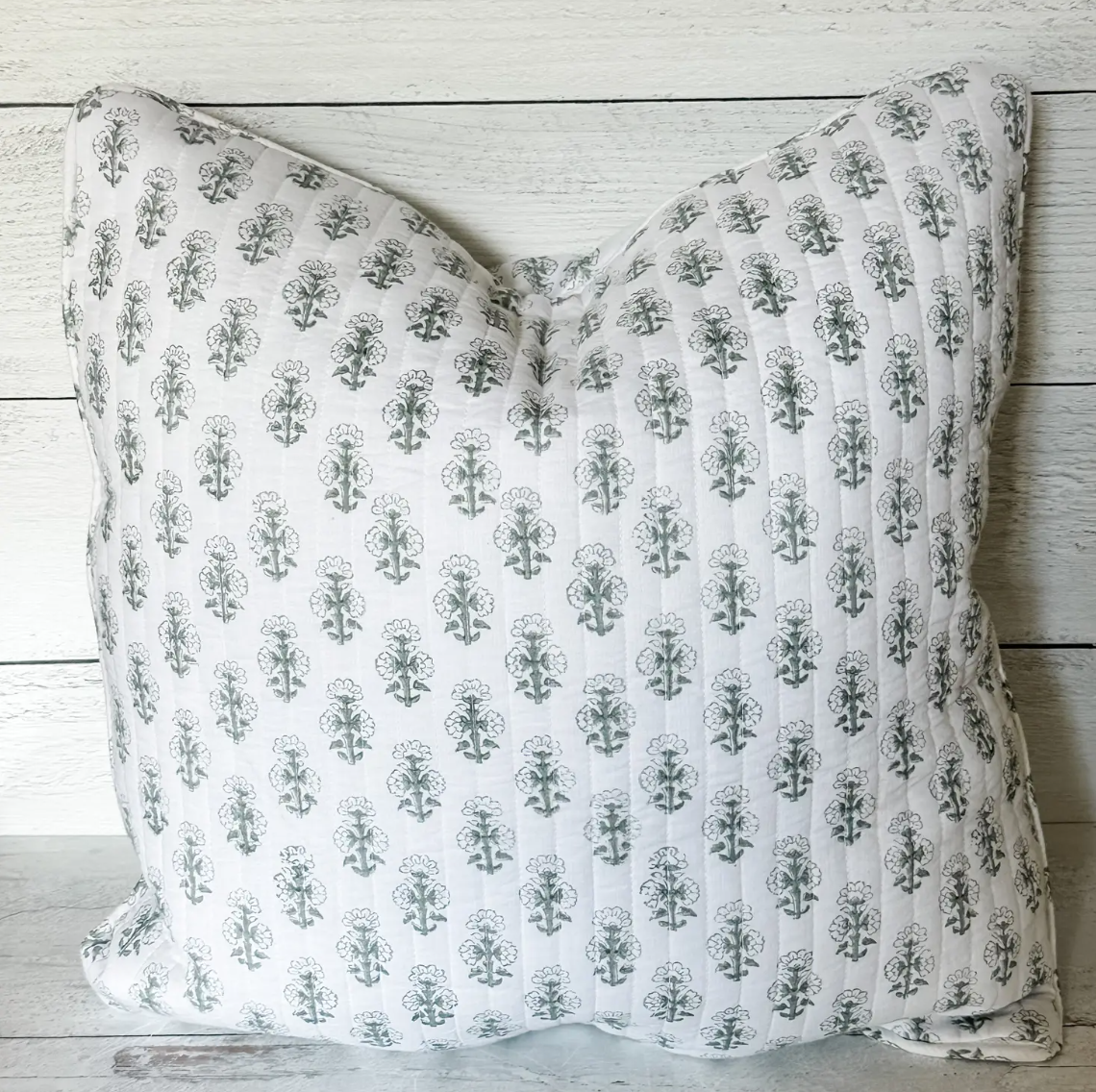 Talelayo Pewter Quilted Pillow