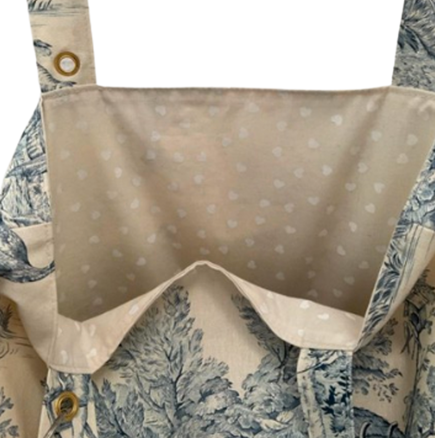 Blue and White French Toile de Jouy Tote Bag