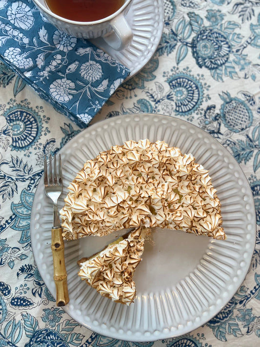 Alice Round Blue Floral Tablecloth