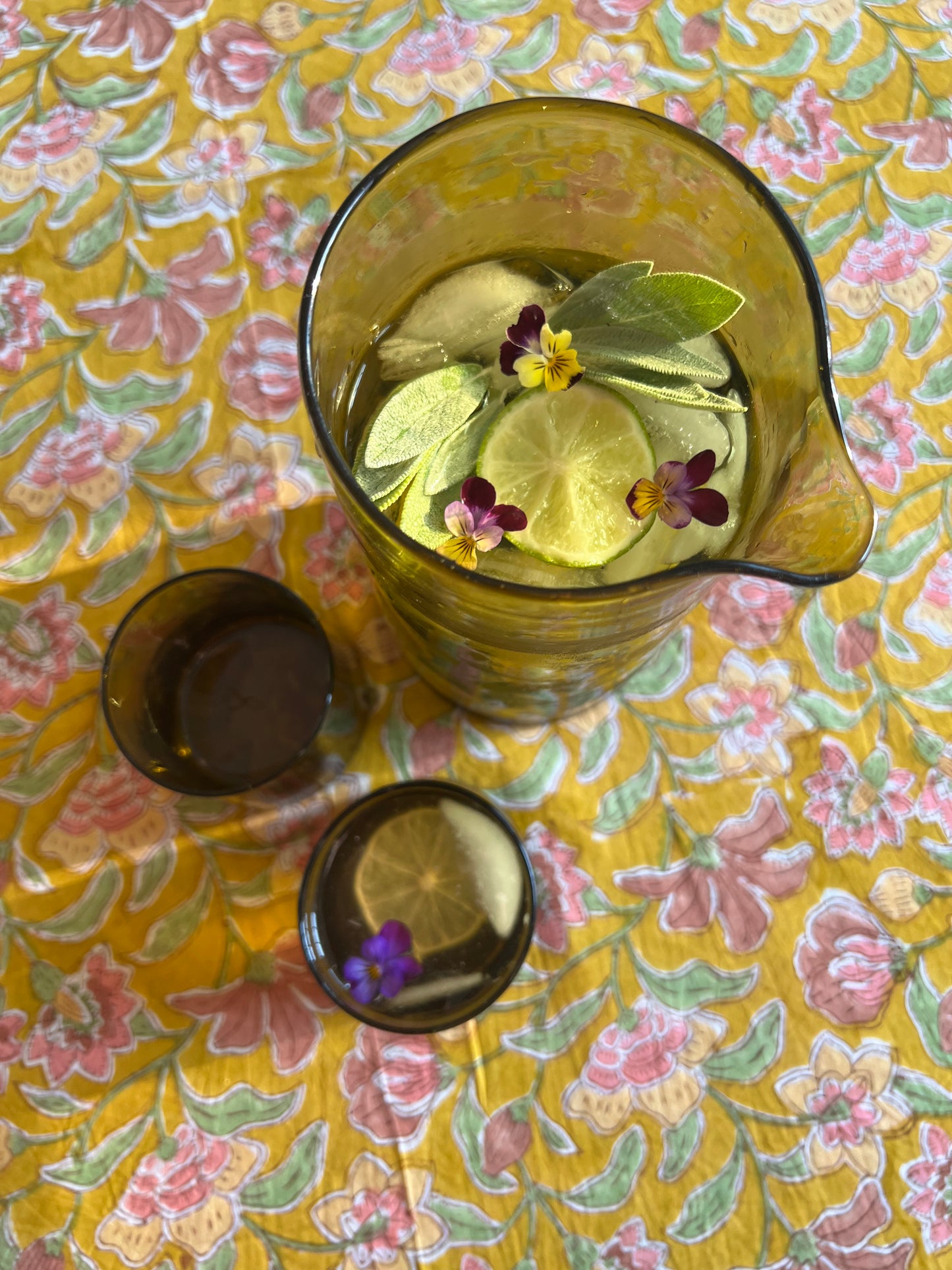 Bohemian Saffron Floral Tablecloth