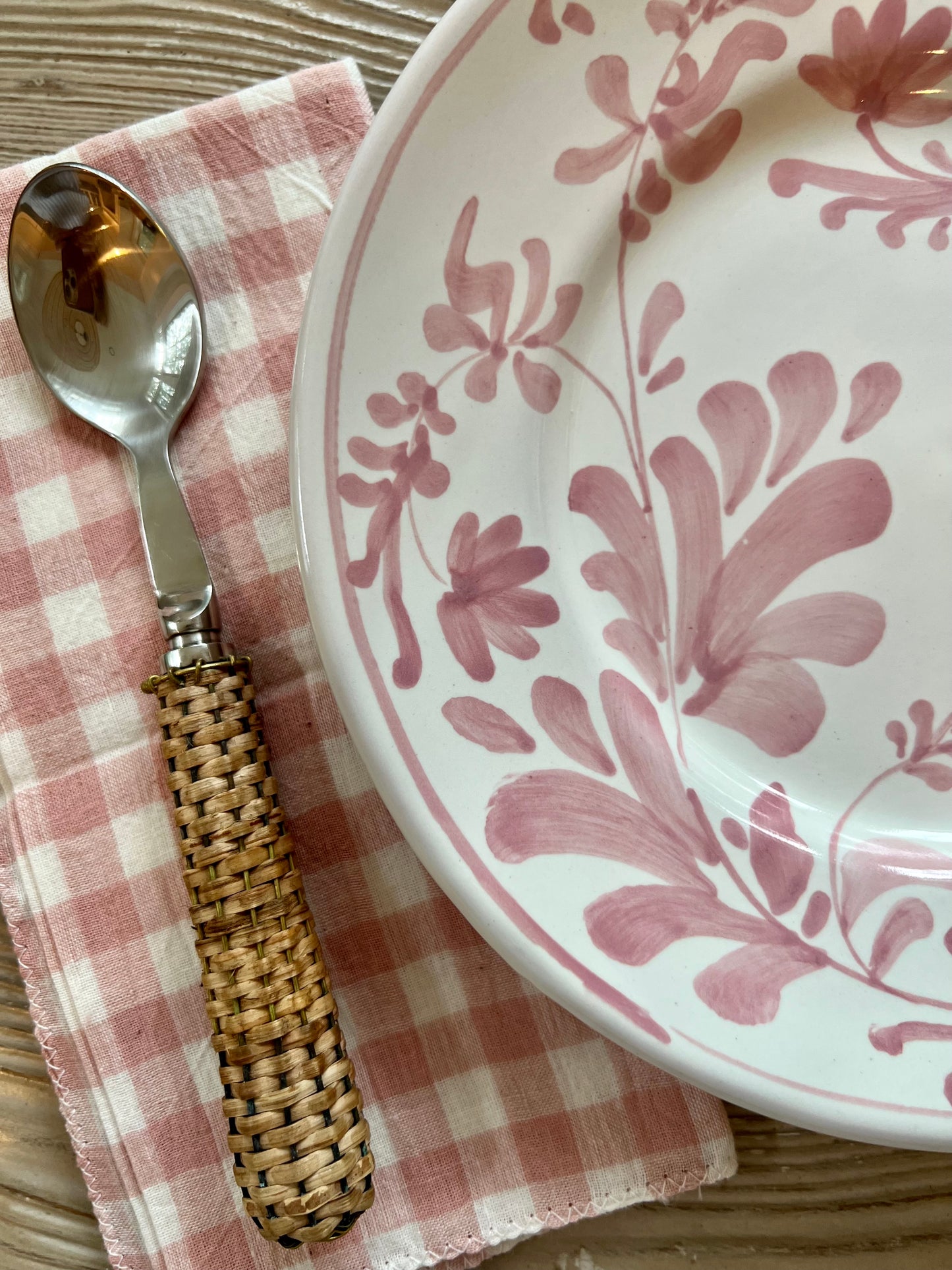 Flora Salad Plate Pink