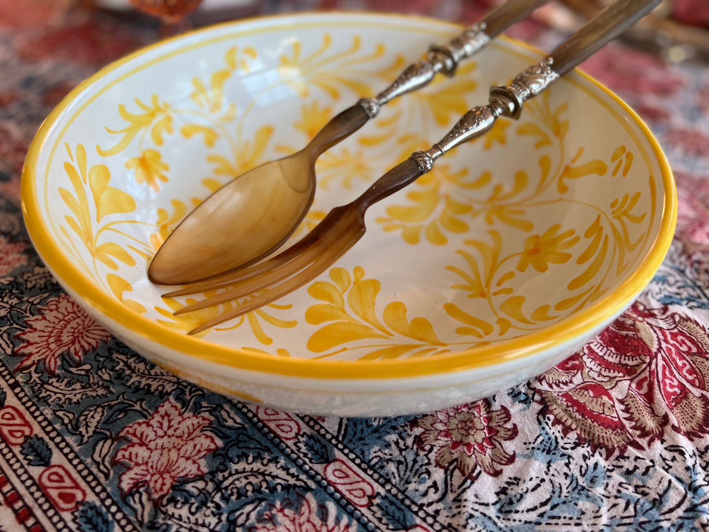 Flora Salad Bowl Yellow (Small)