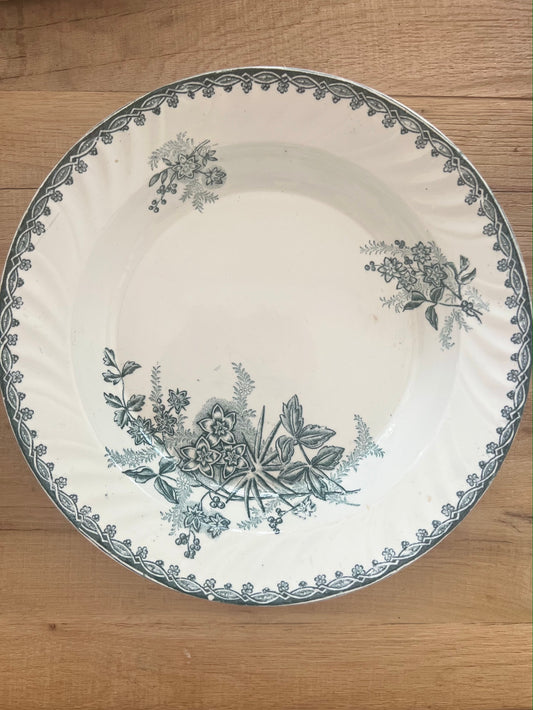 French Ironstone Salad Plate "Margot" by Amandinoise