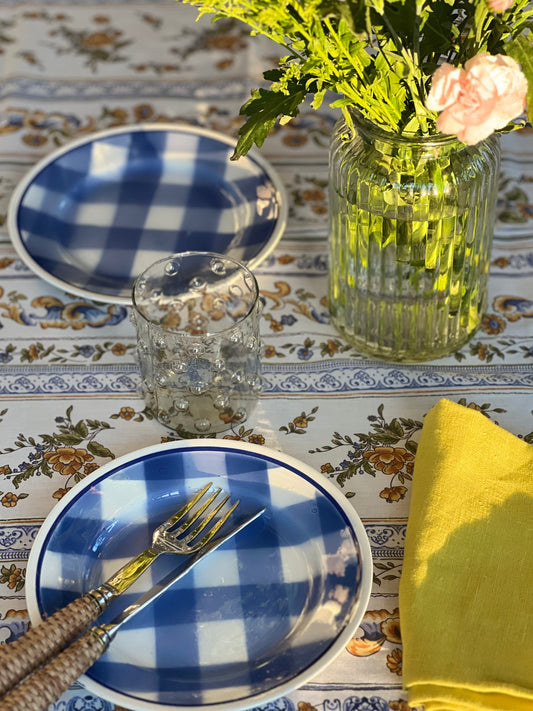 Set of 6 Vintage French Faïencerie Givors Dessert Plates