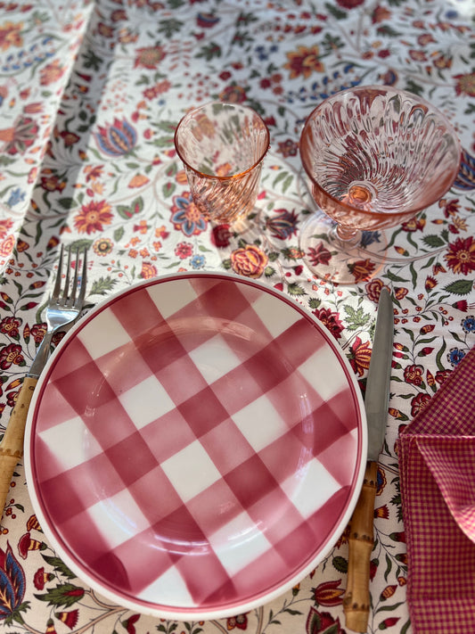 Set of 6 Vintage French Faïencerie Givors Deep Plates