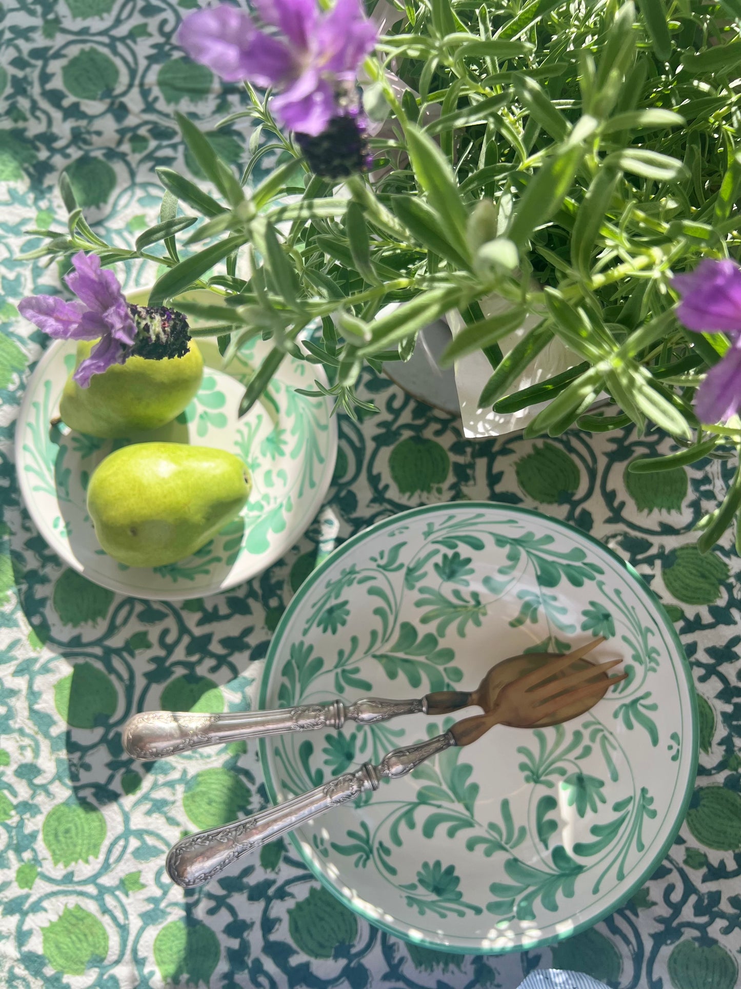 Flora Salad Bowl Green (Small)