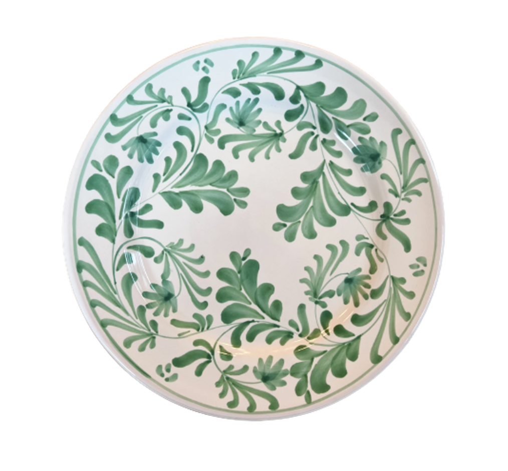 Flora Dinner Plate Green