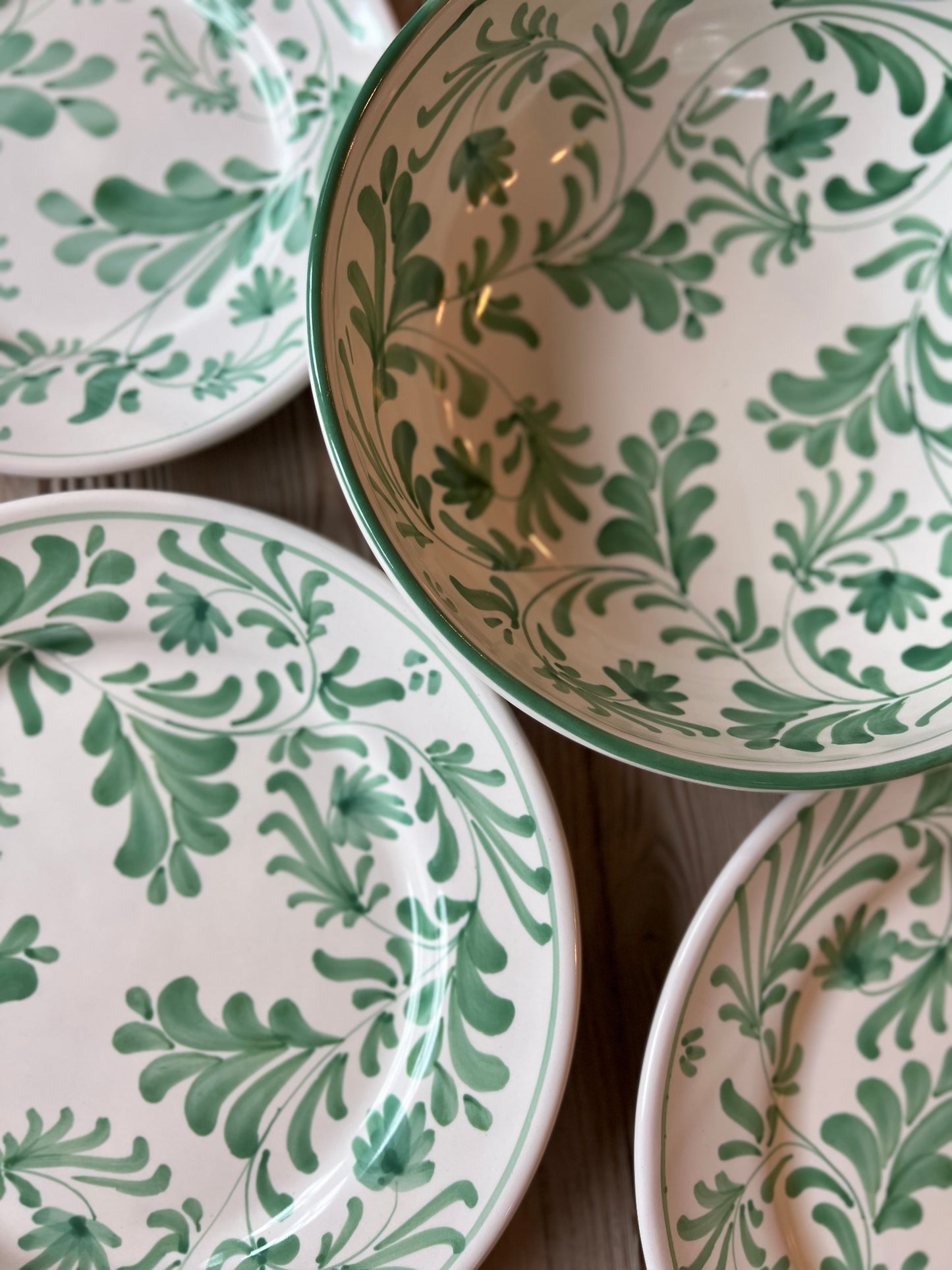 Flora Dinner Plate Green