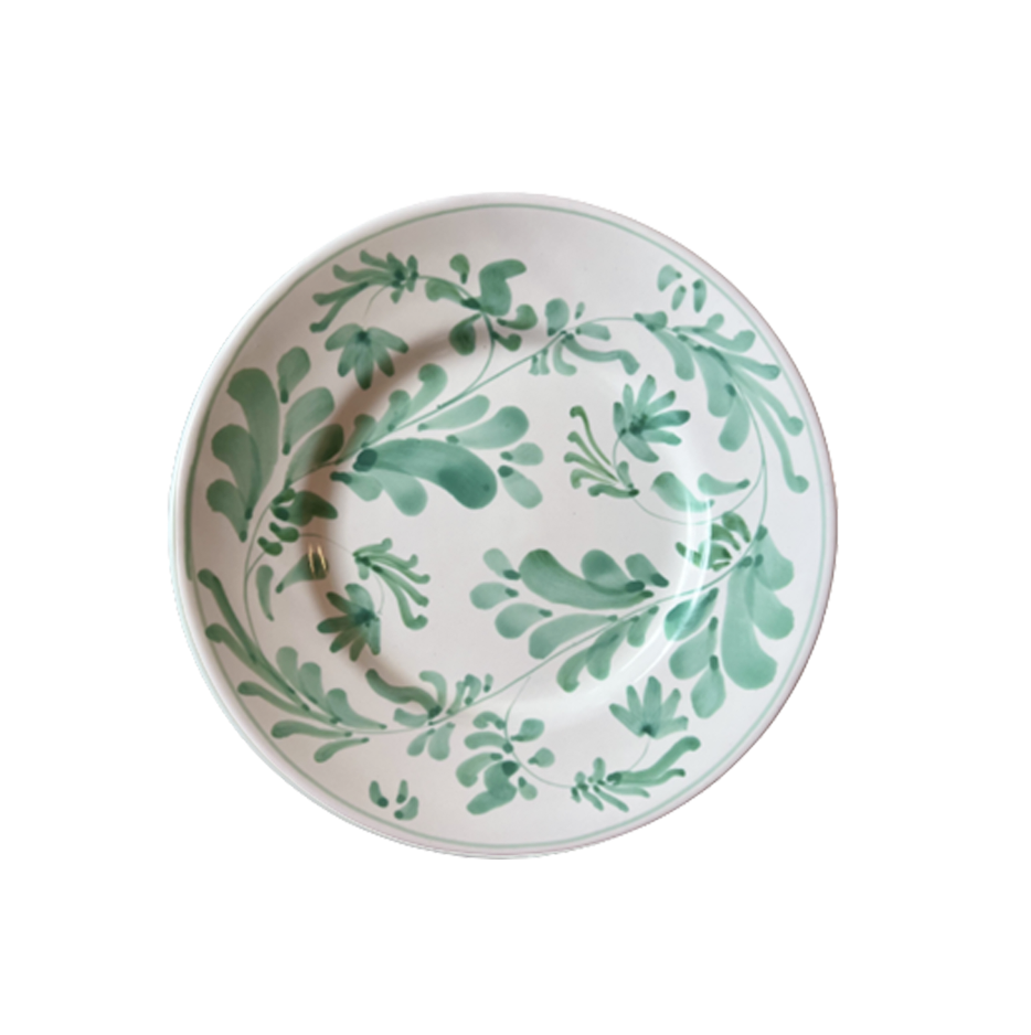 Flora Salad Plate Green