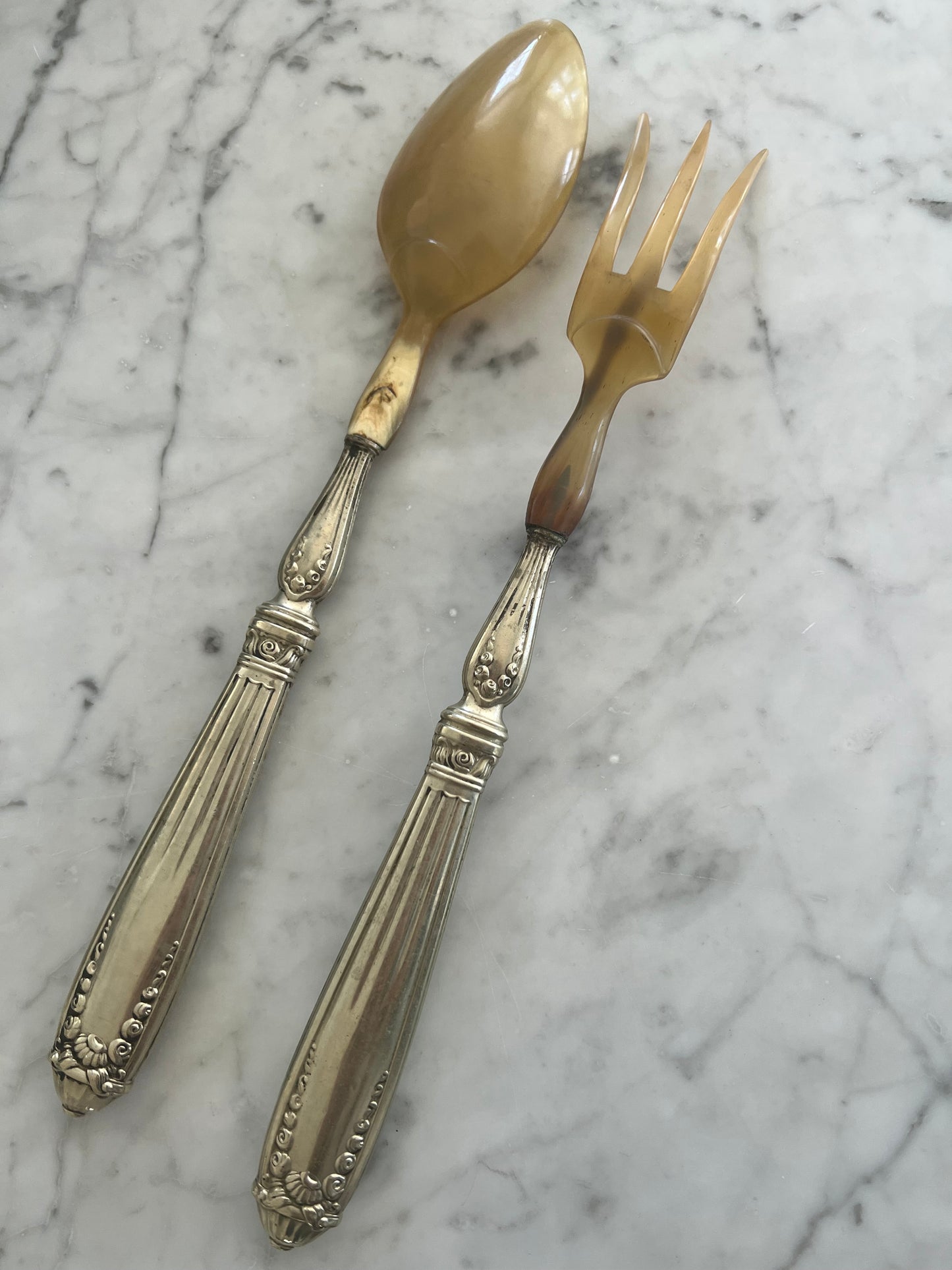 French Vintage Salad Servers