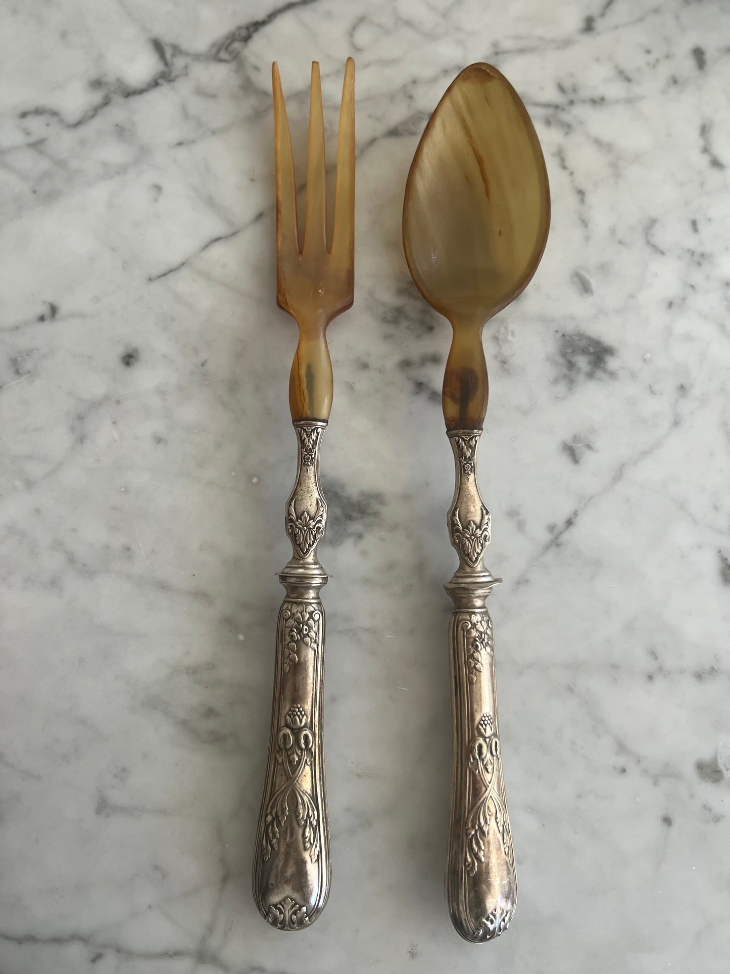 French Vintage Salad Servers