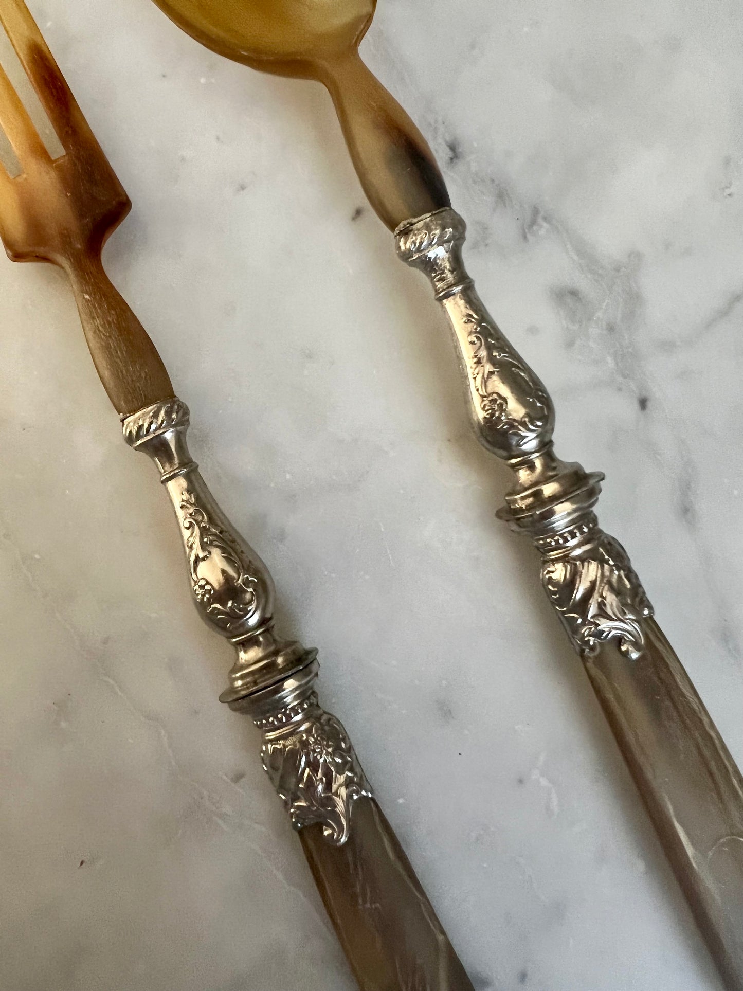 French Vintage Salad Servers