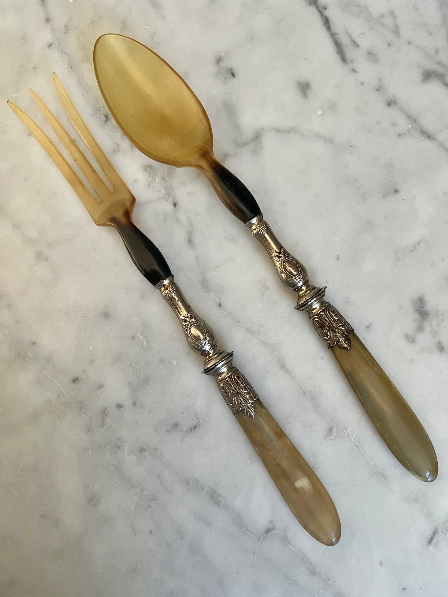 French Vintage Salad Servers