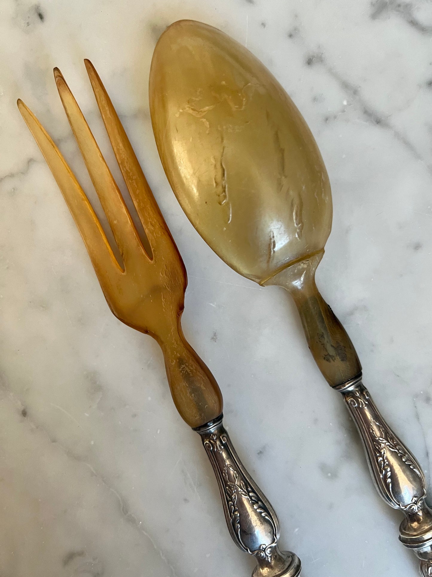 French Vintage Salad Servers