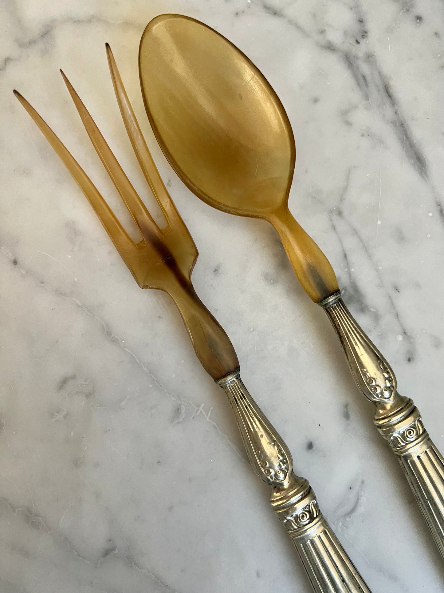 French Vintage Salad Servers