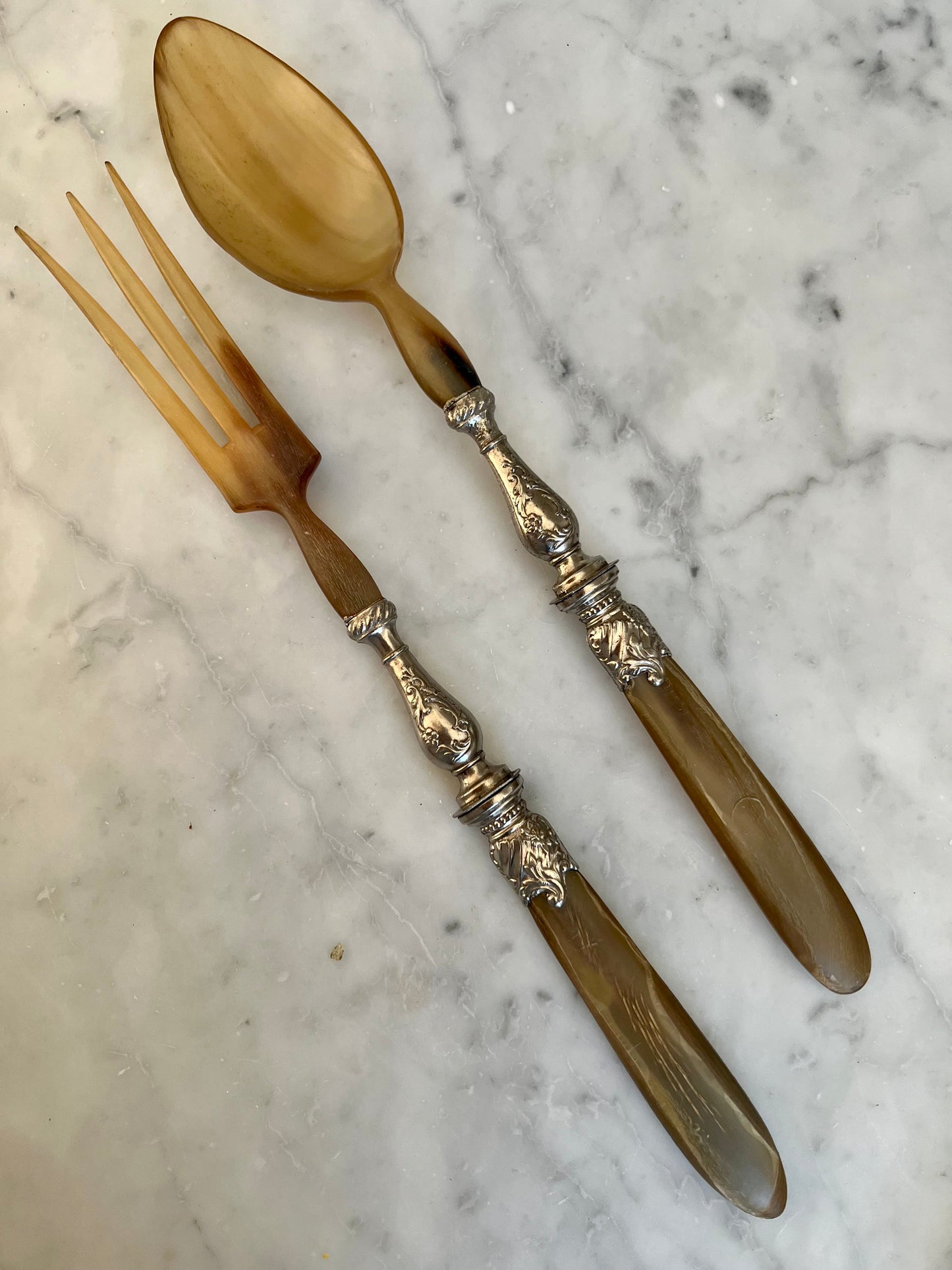 French Vintage Salad Servers