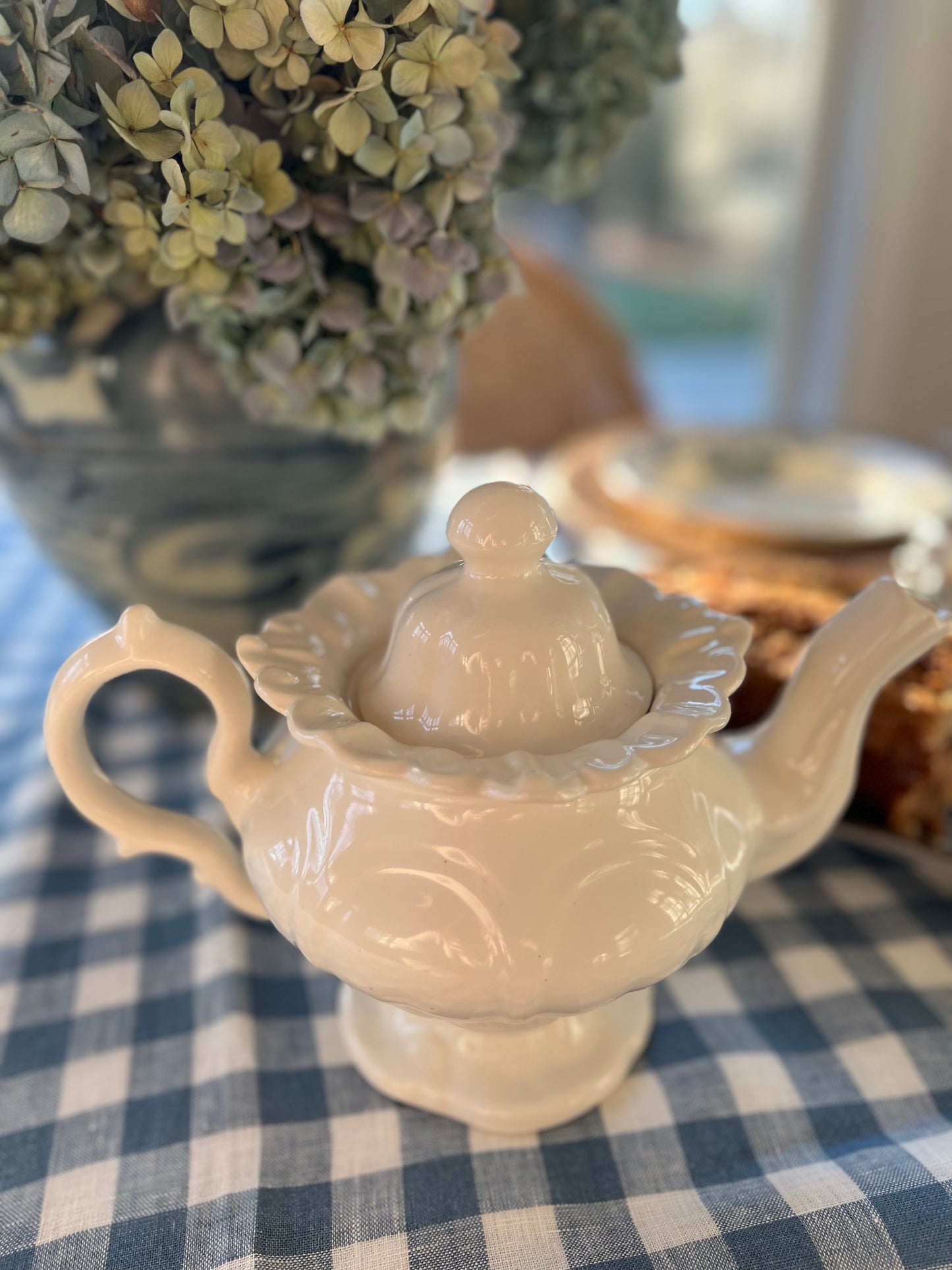 White Vintage Teapot