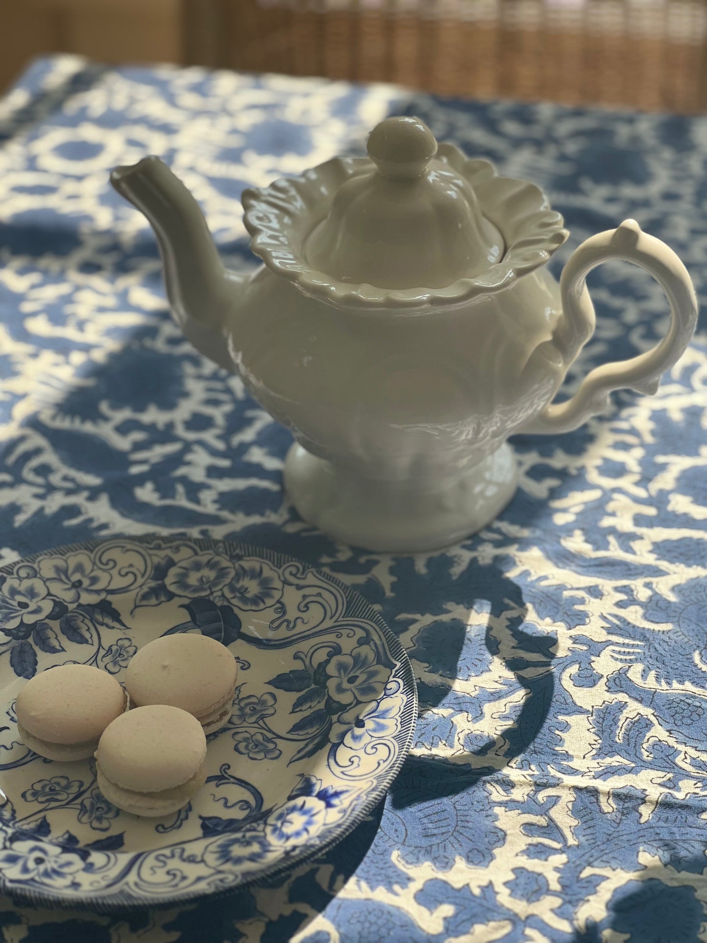 Indigo Pheasant Tablecloth (Large)