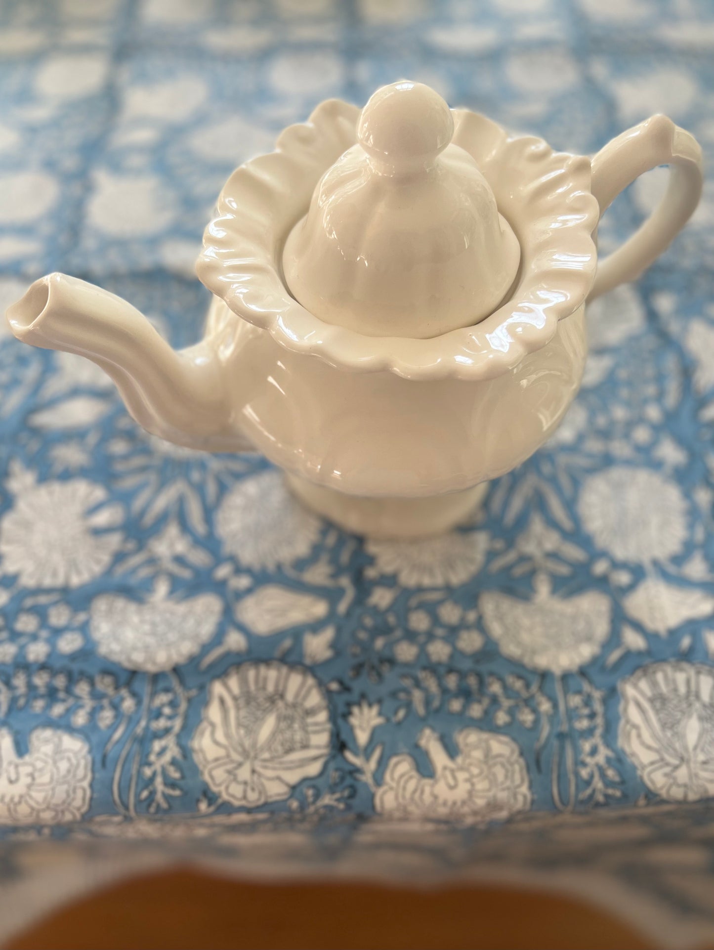 White Vintage Teapot