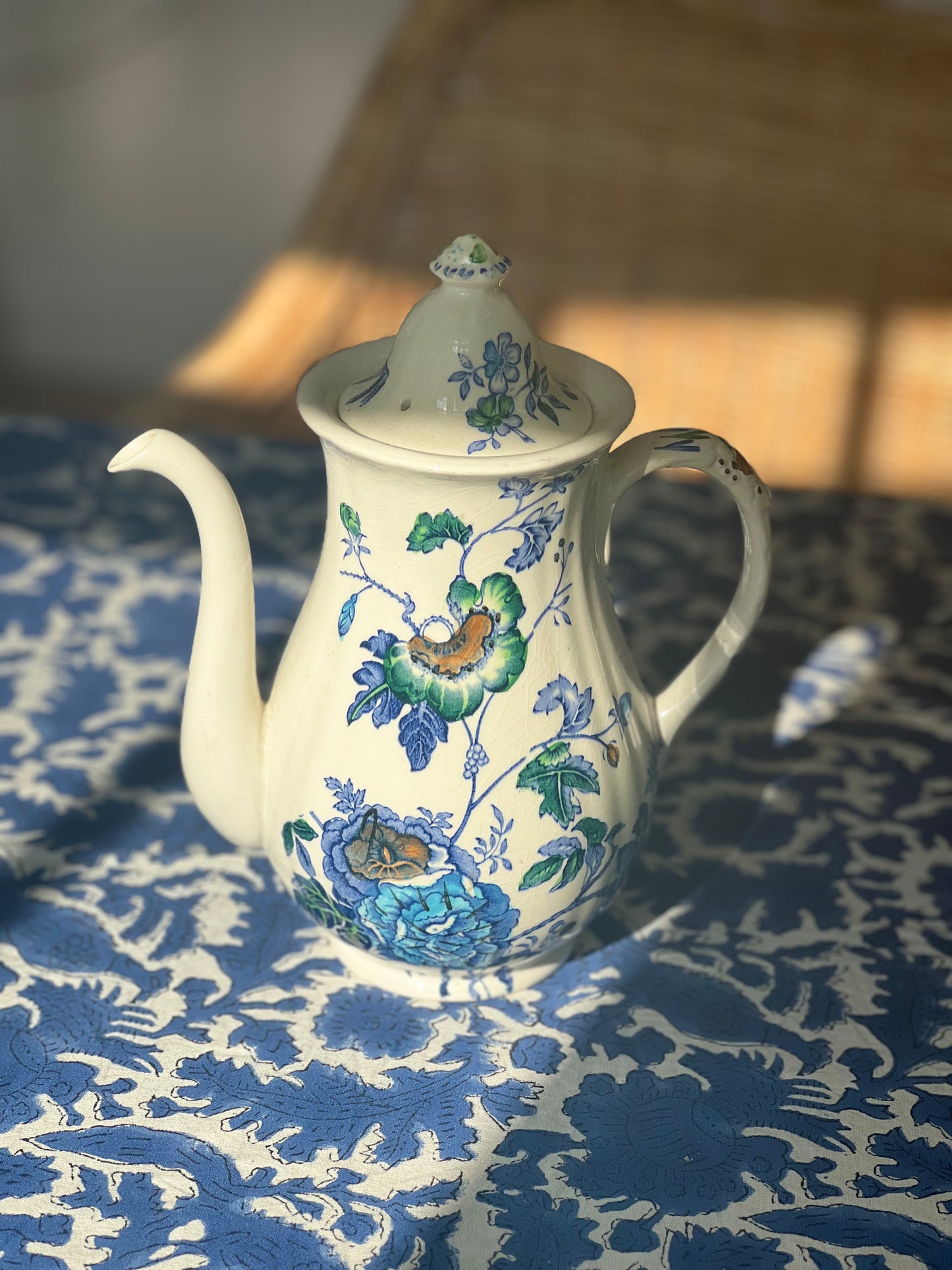 Vintage Ironstone Teapot Mason’s “Belvedere”