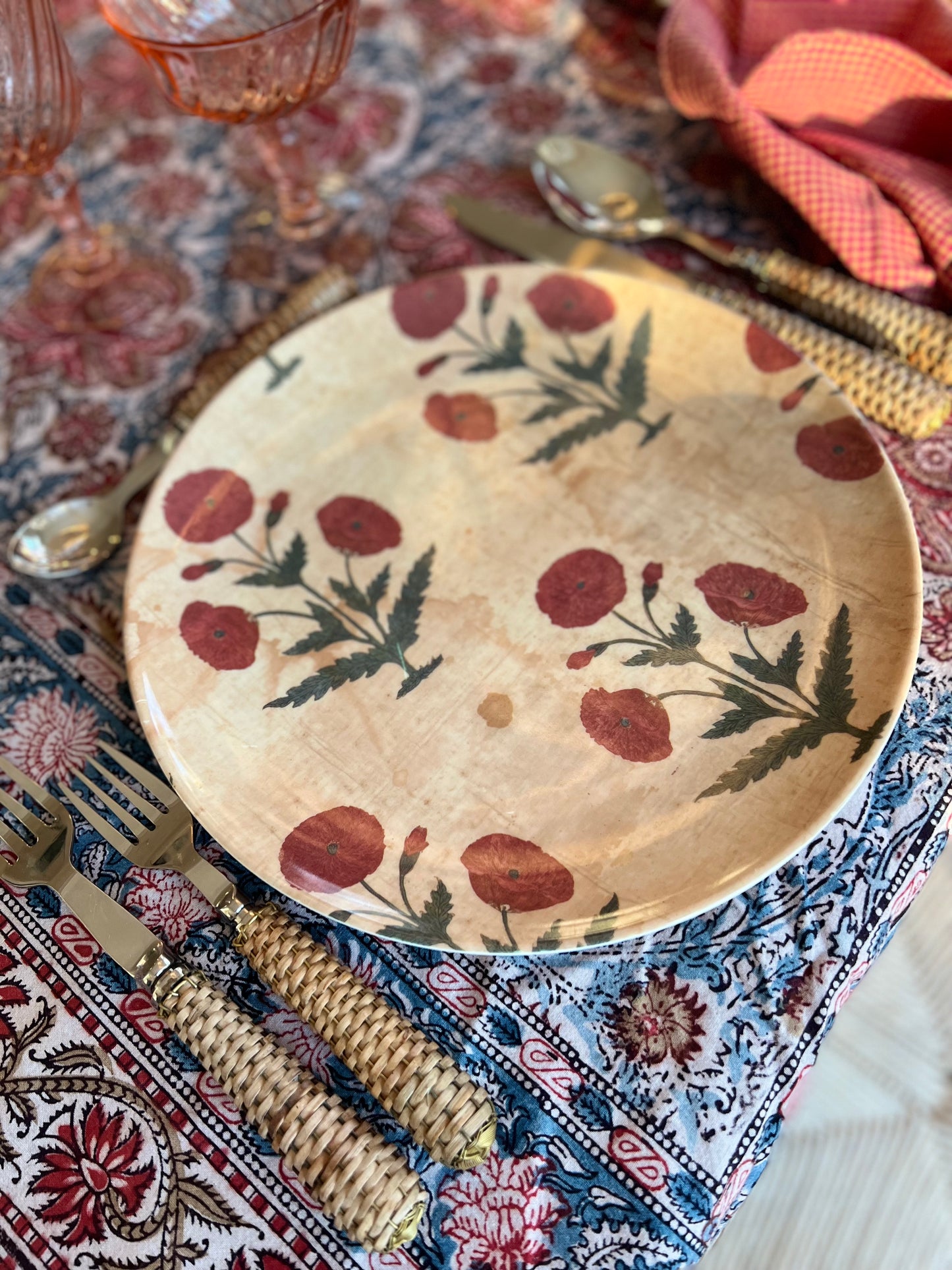 Thomas Paul Melamine MUGHAL Dinner Plates