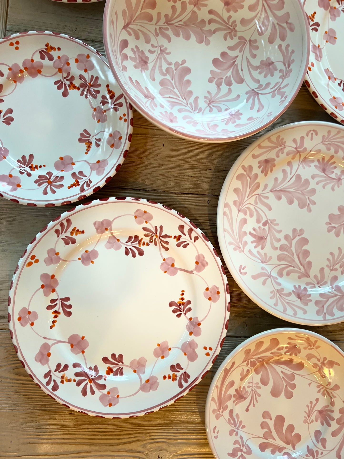 Flora Salad Plate Pink